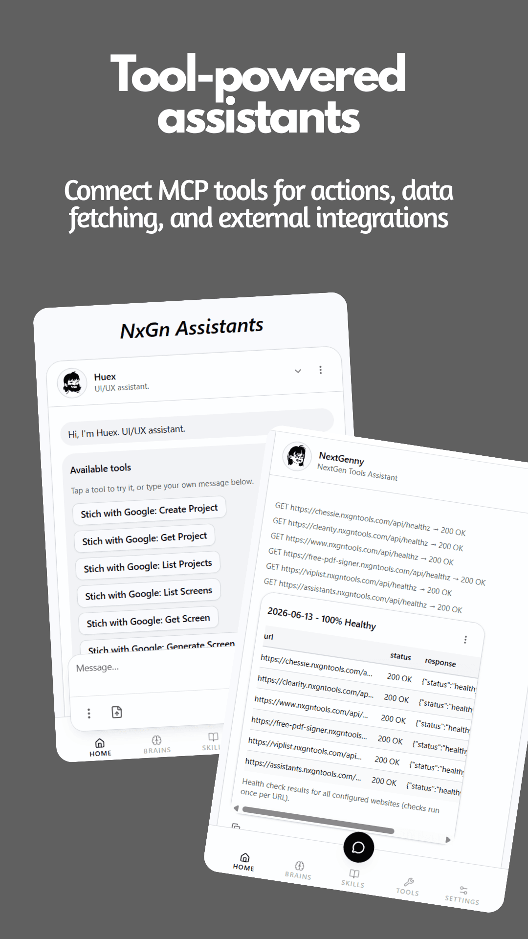 Tool-powered assistants